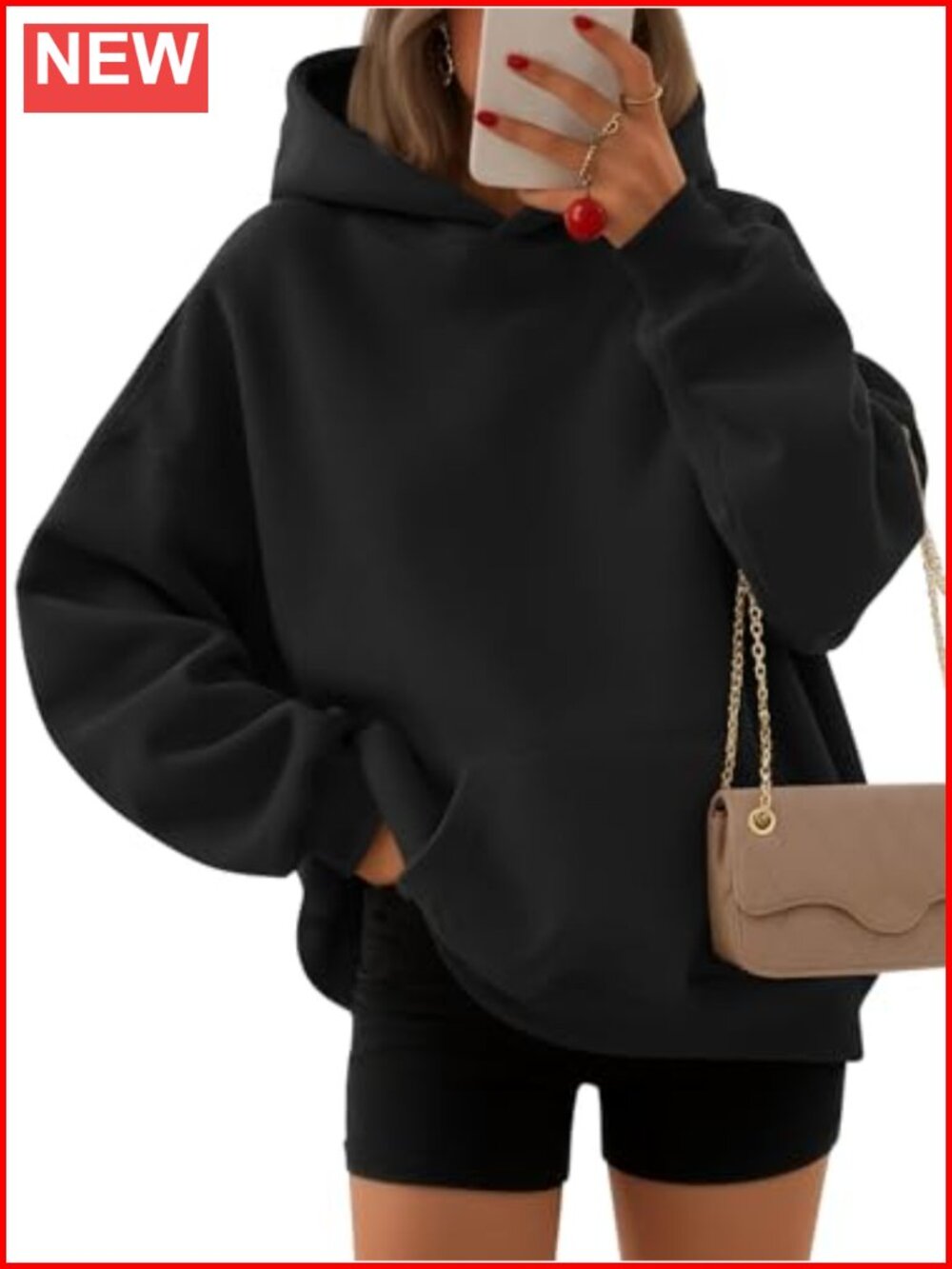 EFAN Women's Oversized Hoodie Plush Fleece Pullover Sweatshirt